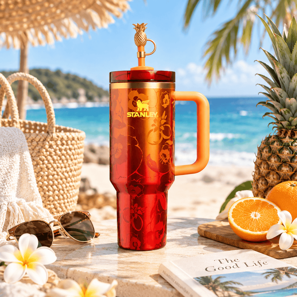 Tropical Sunset Floral 40oz Tumbler