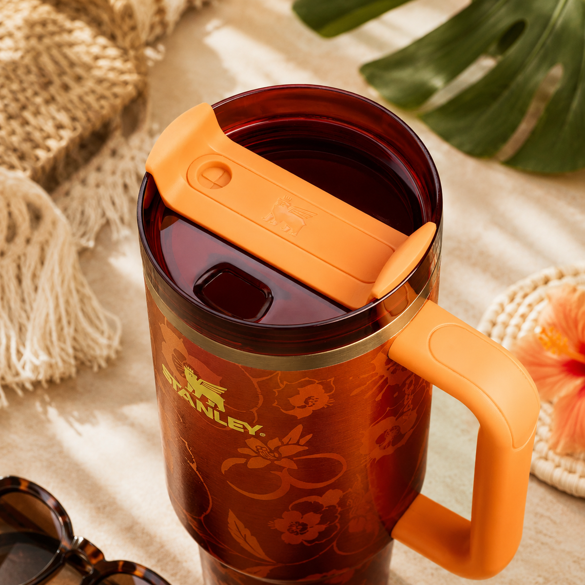 Tropical Sunset Floral 40oz Tumbler